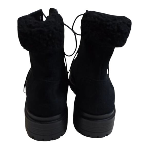 Lauren Ralph Lauren Carlee LACE UP HIKING Combat BOOTS Black/Black SIZE 11 New - Picture 5 of 15